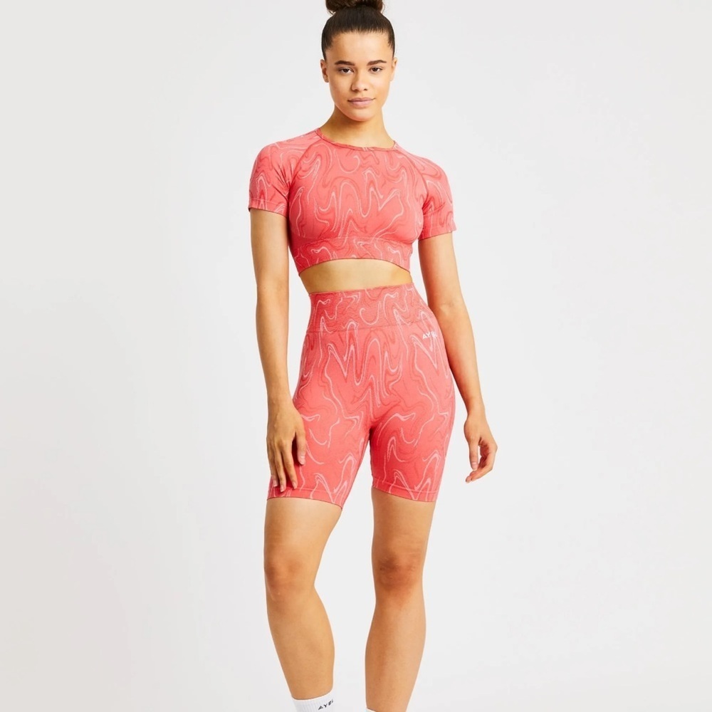Coral Aybl Velocity Marble Women Shorts - Picture 2 of 7